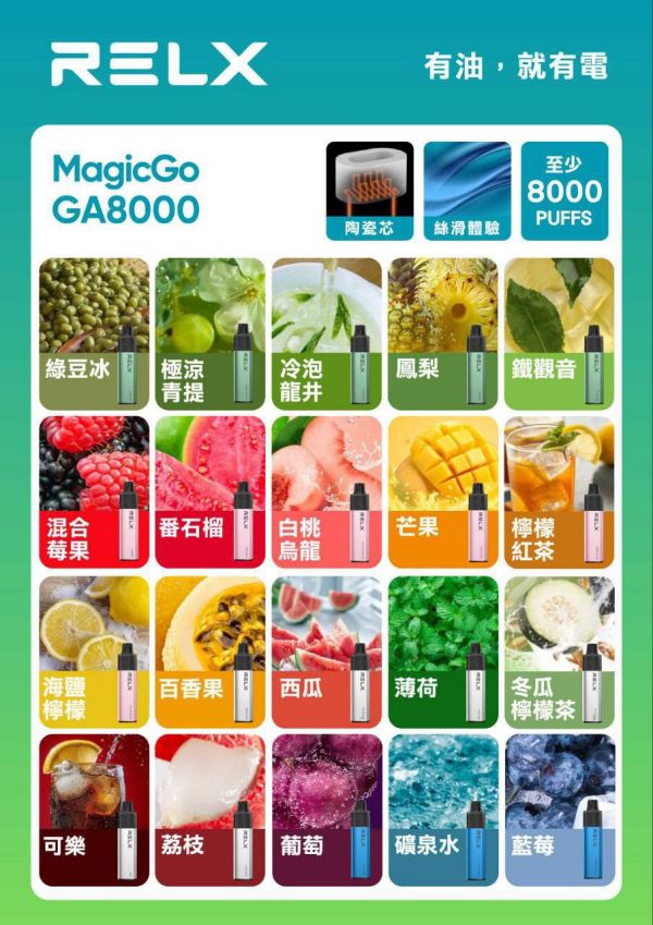 RELX拋棄式8000口 悅刻一次性電子煙 正品現貨 拋棄式電子煙購買 新鮮日期